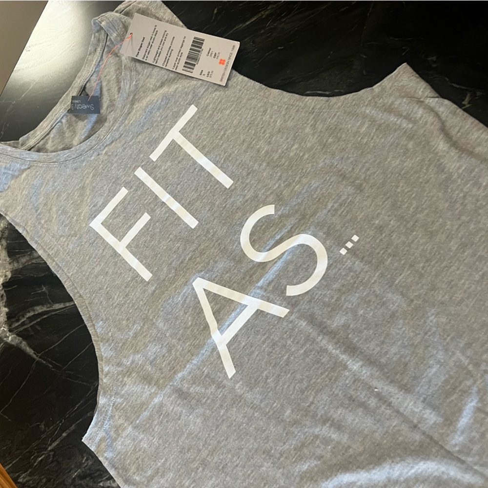 Sweaty Betty “Fit As…” Sz Sml - Muscle Tee NWT.